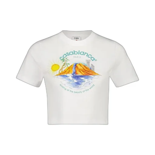 Casablanca Oasis Cropped T-Shirt