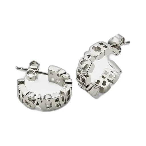 Versace Logo Lettering Earrings