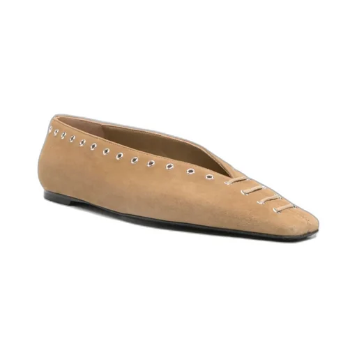 Suede Ballet Flats