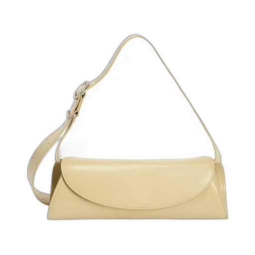 Jil Sander Cannolo Logo Stamped Small Shoulder Bag