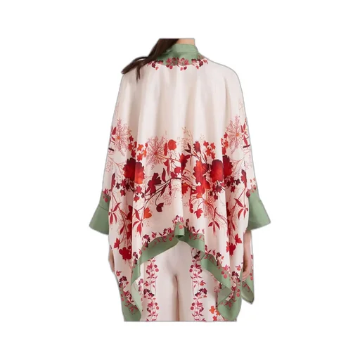 La Doublej Floral Print Kimono Top