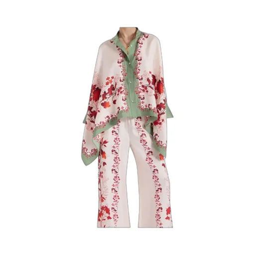 La Doublej Floral Print Kimono Top
