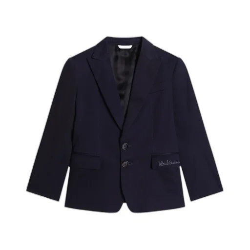Embroidered Logo Blazer