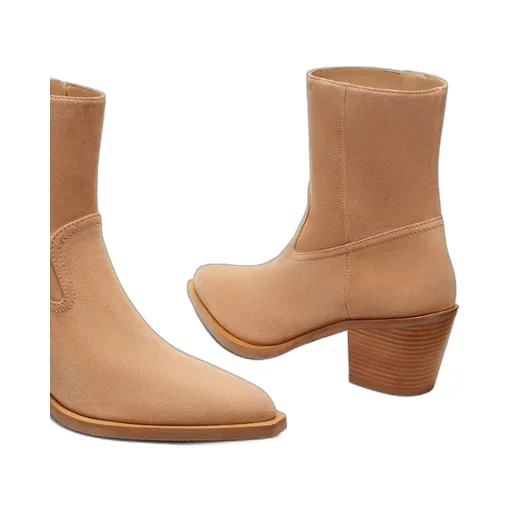 Thick Heeled Short Boots