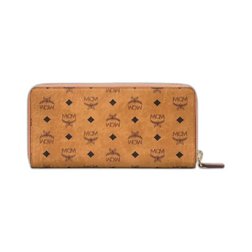 Mcm Visetos Printed Zipped Wallet