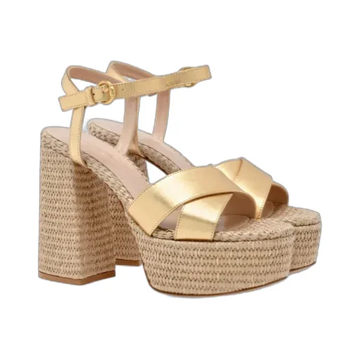 Gianvito Rossi Platform Woven Sandals