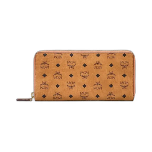 Mcm Visetos Printed Zipped Wallet