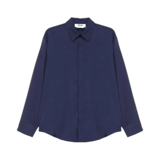 Msgm Logo-Embroidered Buttoned Shirt