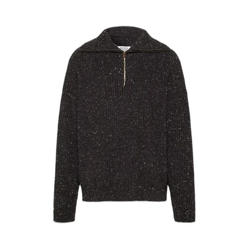 Shetland Wool Zip Sweatshirt