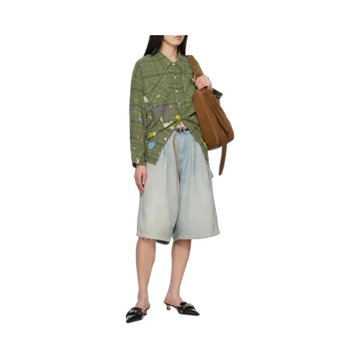 Belt Loop Denim Shorts