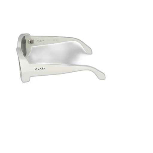 AlaÏA Logo Lettering Geometric Frame Sunglasses