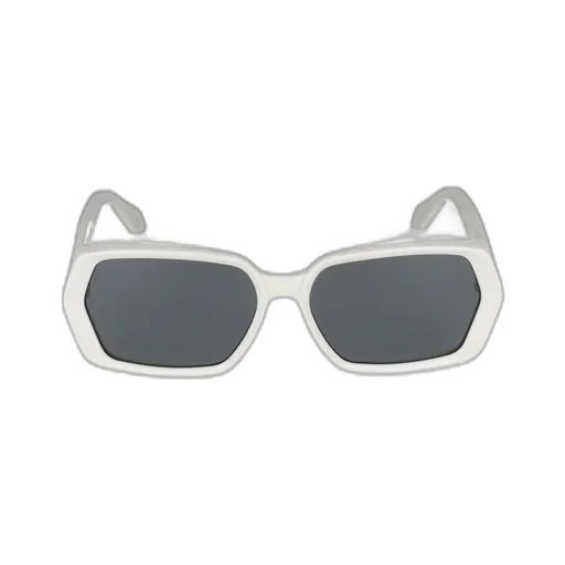 AlaÏA Logo Lettering Geometric Frame Sunglasses