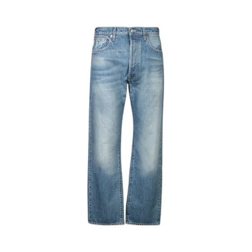 Valentino Logo Patch Straight Leg Jeans