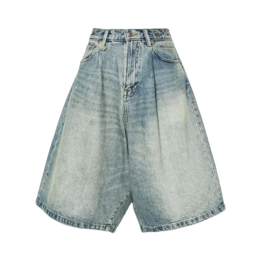 Belt Loop Denim Shorts