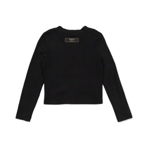 Balmain Kids Monogram V-Neck Button-Up Cardigan