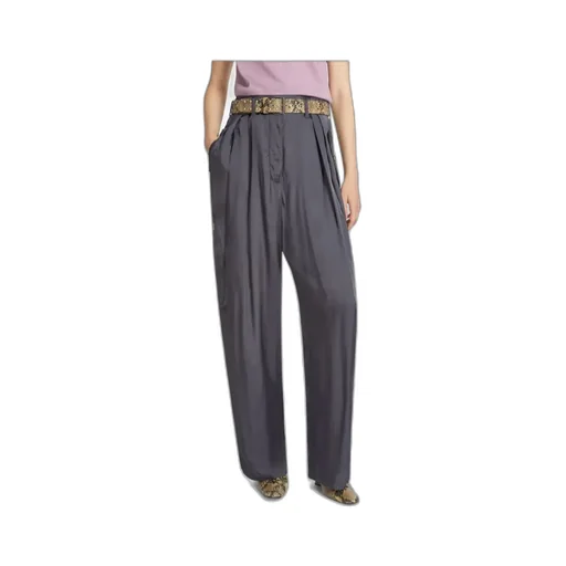 Dries Van Noten Button Detailed Straight Leg Pants