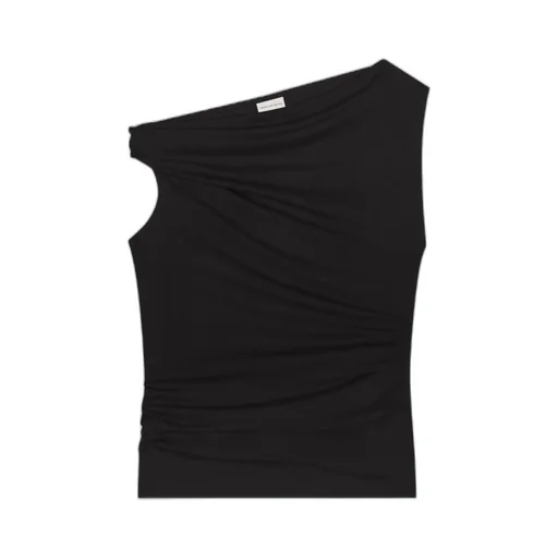 Dries Van Noten Draped Off-Shoulder Top