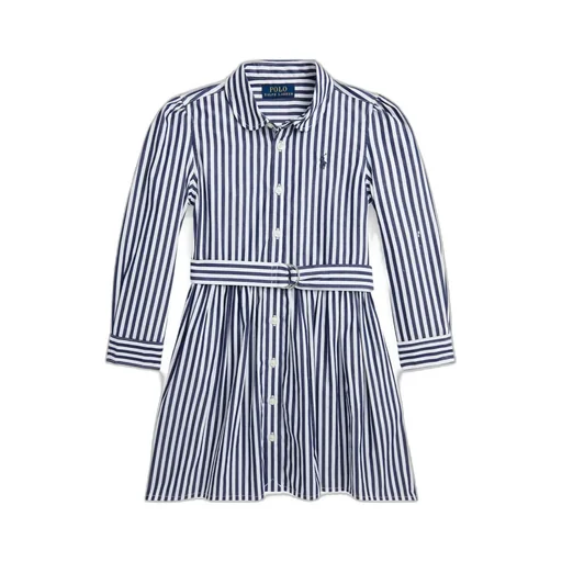 Striped Cotton Shirt Dress