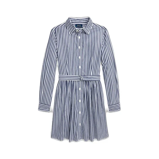 Striped Cotton Shirt Dress