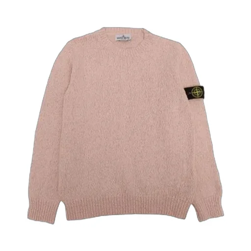 Stone Island Junior Logo Embroidered Crewneck Jumper