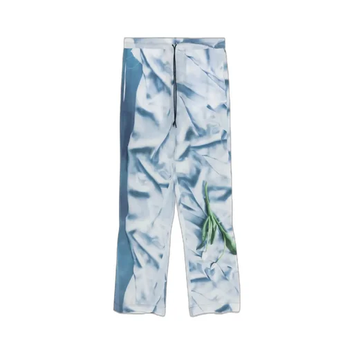 Victoria Beckham Flower Printed Satin Pyjama Trousers