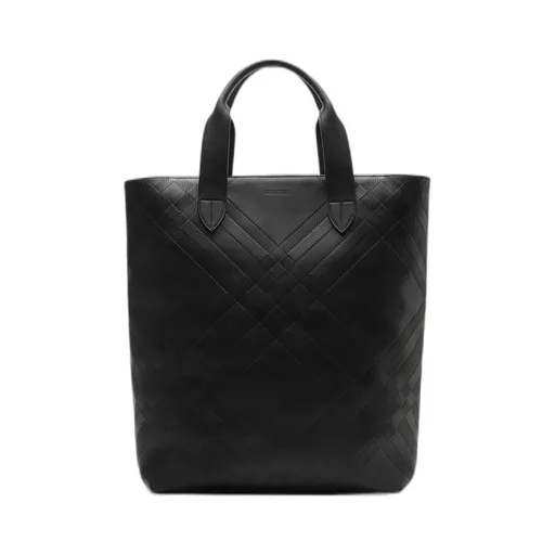 Embossed Check Tote