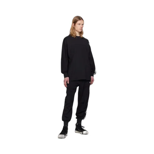 Y-3 3-Stripes Crewneck Long-Sleeved T-Shirt