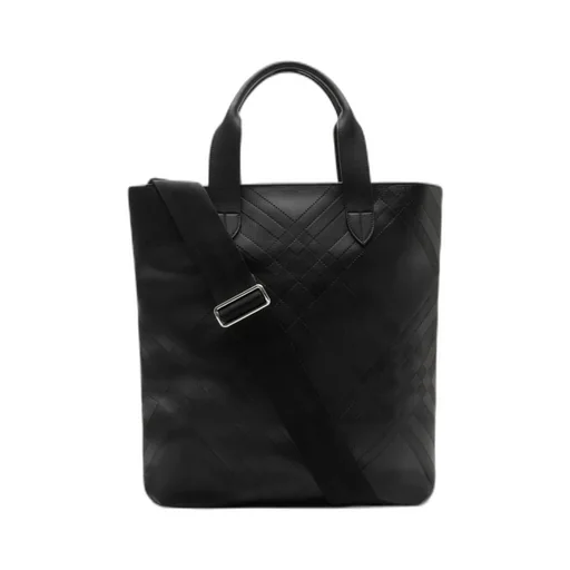 Embossed Check Tote
