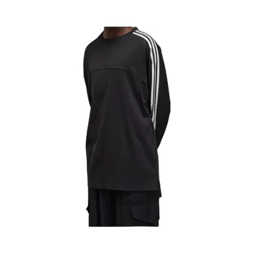 Y-3 3-Stripes Crewneck Long-Sleeved T-Shirt