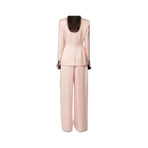 Nina Ricci Satin Pleated Trousers