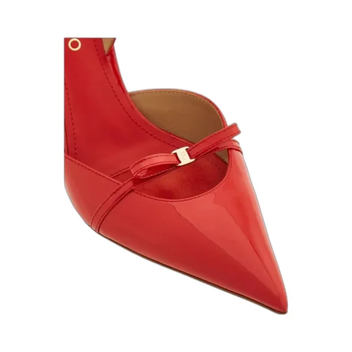 Ferragamo Bow Detailed Pointed-Toe Slingback Pumps