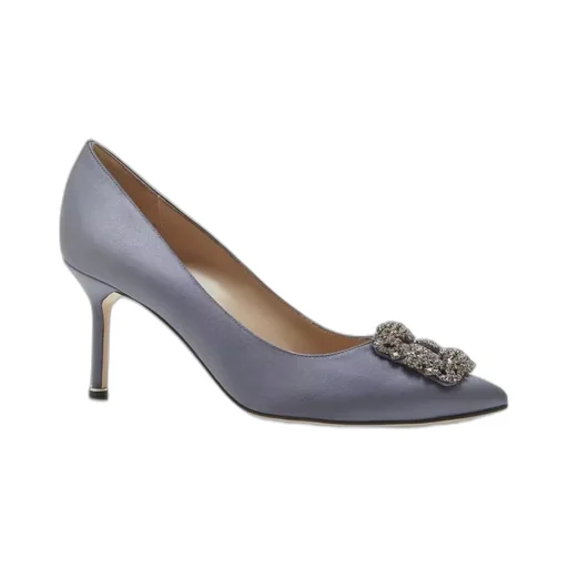 Crystal Buckle Embellished High Heels