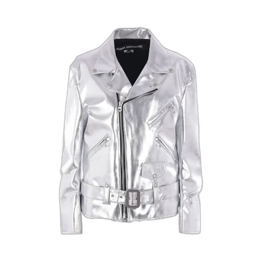 Junya Watanabe Metallic Leather Biker Jacket