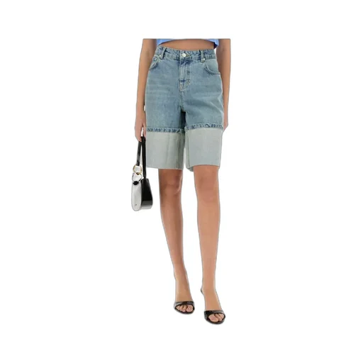 Denim Shorts With Belt Loops