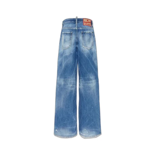Dsquared2 Wide-Leg Distressed Jeans
