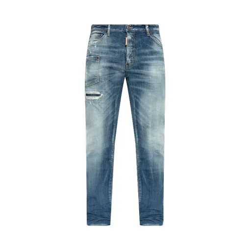 Dsquared2 Distressed Straight-Leg Jeans