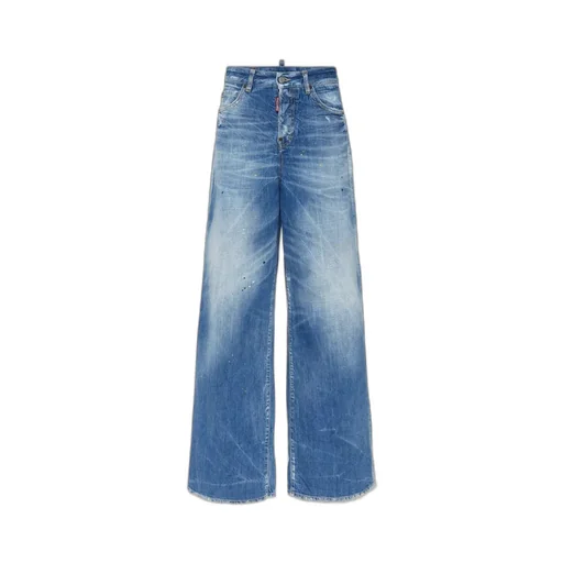 Dsquared2 Wide-Leg Distressed Jeans