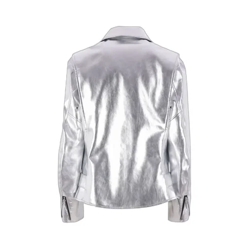 Junya Watanabe Metallic Leather Biker Jacket