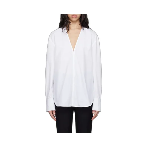 TotÊMe Box-Pleat Detailed V-Neck Blouse