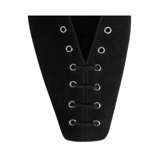 Totme Lace-Up Eyelet Ballerina Flats