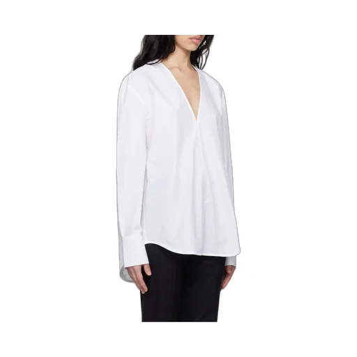 TotÊMe Box-Pleat Detailed V-Neck Blouse