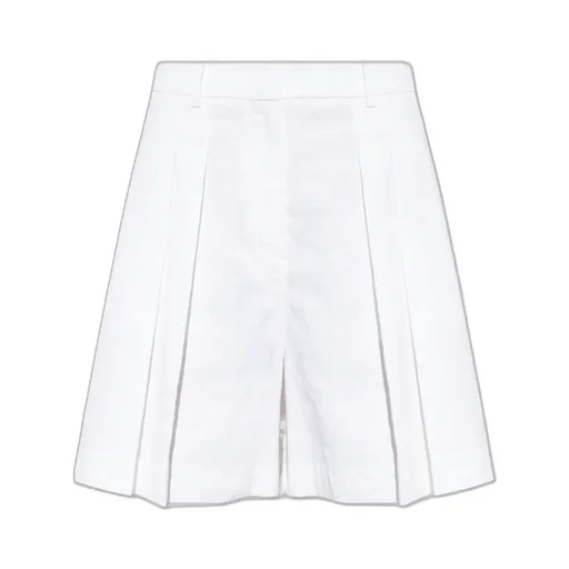 Theory Pleated Knee-Length Shorts