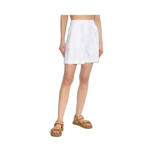 Theory Pleated Knee-Length Shorts