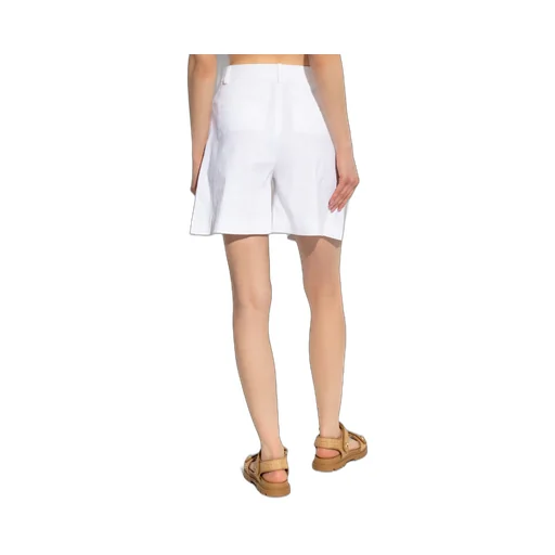 Theory Pleated Knee-Length Shorts
