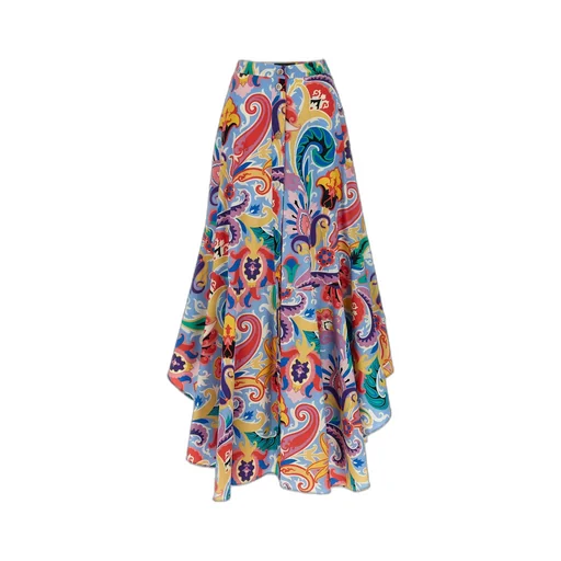 Etro Flared Hem Paisley Skirt