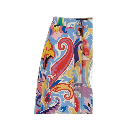 Etro Flared Hem Paisley Skirt