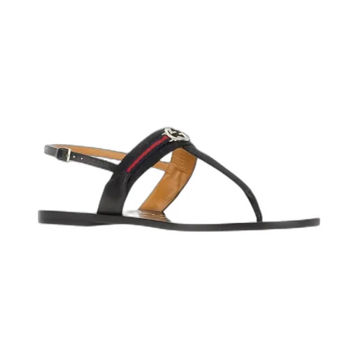Interlocking G Web Flat Sandal