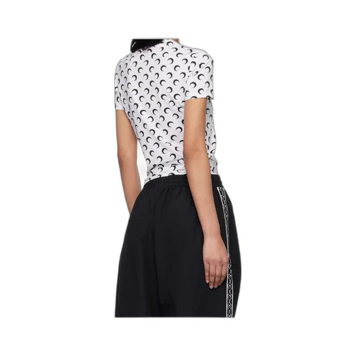 Marine Serre Crescent Print Crewneck T-Shirt