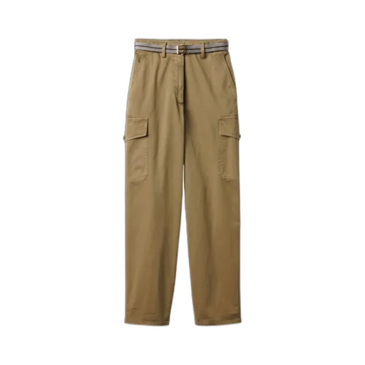 Garment-Dyed Cotton Satin Pants