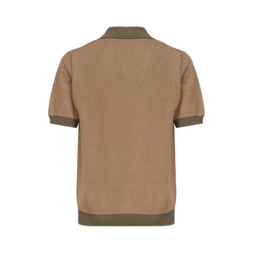 Zanone Textured Knit Polo Shirt